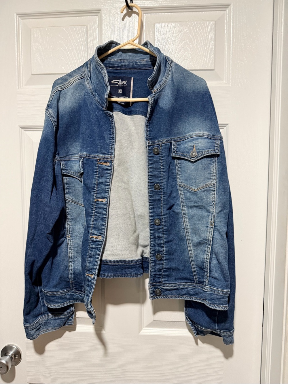Silver Jeans Dark Blue Denim Jean Jacket